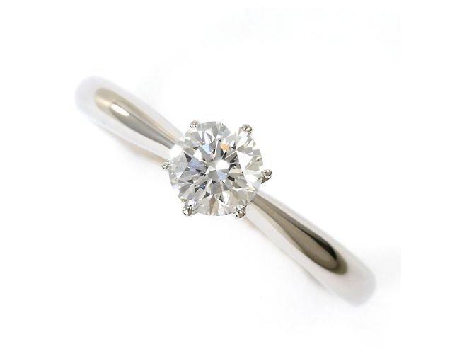 Autre Marque PT1000 Platinbandring mit Diamant
