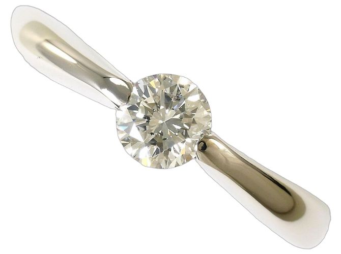 Autre Marque Anel Aliança de Platina com Diamante