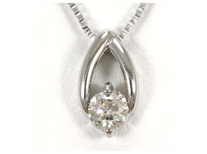 Autre Marque Collar de platino y diamantes