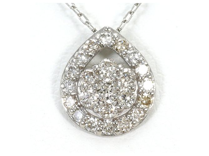 Autre Marque Collar de platino PT900 con diamante