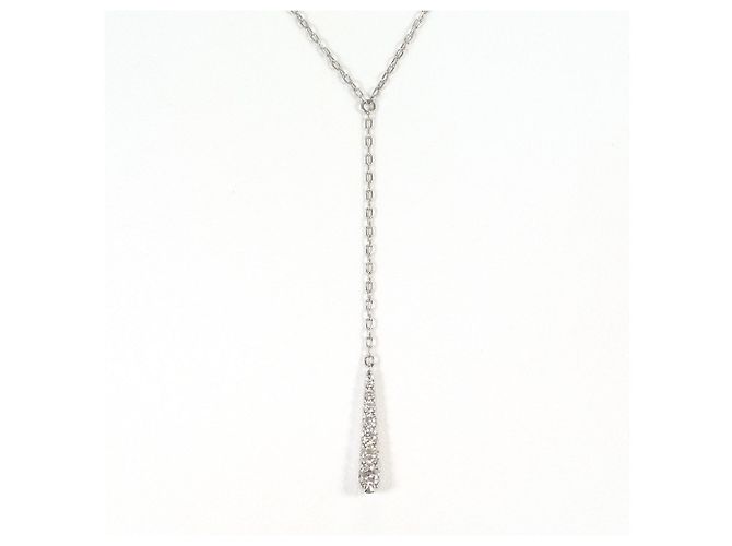 Autre Marque Collar de platino PT900 con diamante