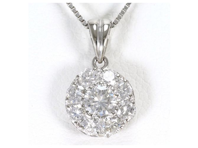 Autre Marque Collana in platino PT900 e diamanti