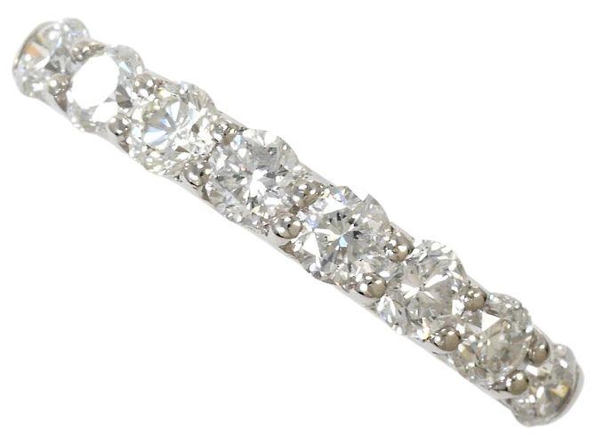 Autre Marque Platin-Ehering mit Diamant