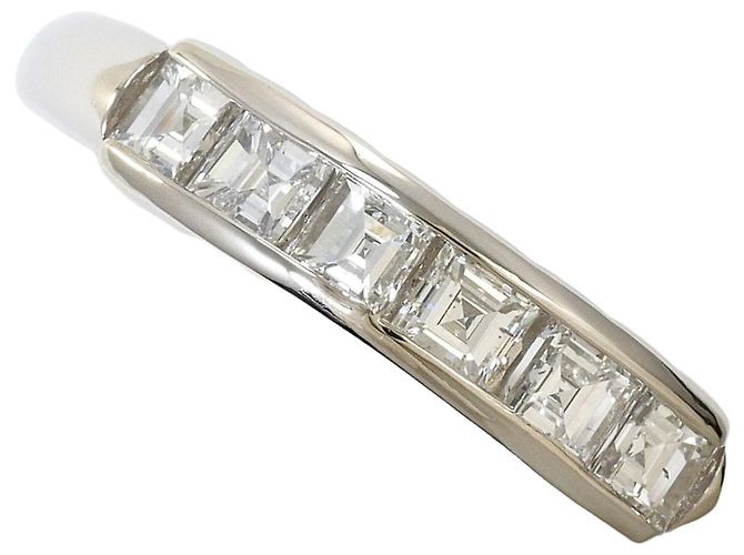 Autre Marque Bague alliance en platine PT900 avec diamant