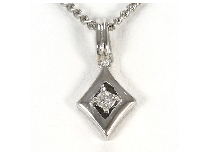 Autre Marque PT900 Platin-Halskette mit Diamant