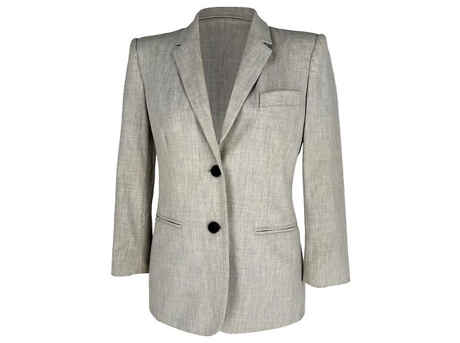 Blazer monopetto The Row in poliestere grigio
