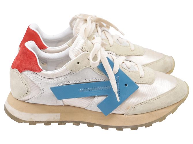 Off White Baskets Off-White HG Runner en polyester blanc et daim