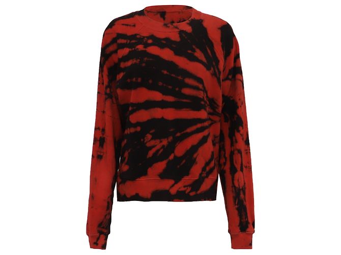 Pull Proenza Schouler imprimé tie-dye en coton rouge
