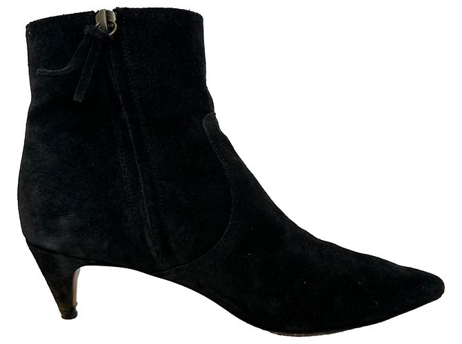 Isabel Marant Derst 60 Ankle Boots in Black Suede