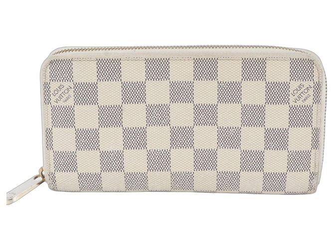 Louis Vuitton Damier Azur Zippy Wallet White
