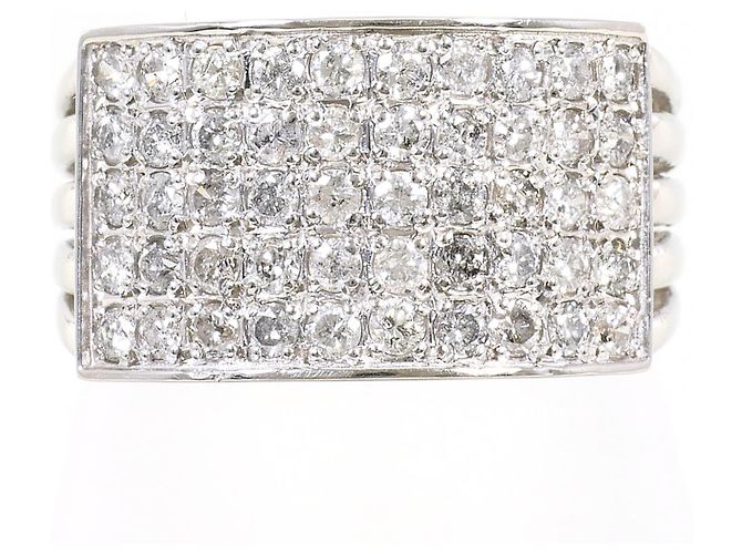 Autre Marque PT900 Platin Diamant Ehering