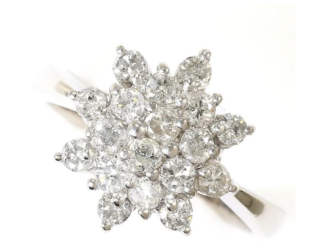 Autre Marque Platin-Ring mit Diamant