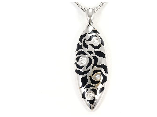 Autre Marque Collana in oro bianco 18K e diamanti D'oro