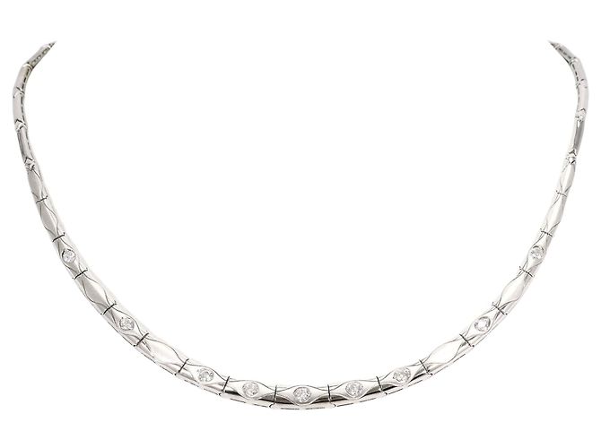 Autre Marque Collana in oro bianco 18K e diamanti D'oro