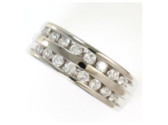 Autre Marque Platin-Bandring PT850 mit Diamant