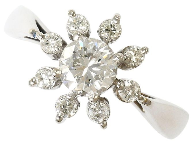 Autre Marque Platin-Diamant-Ehering