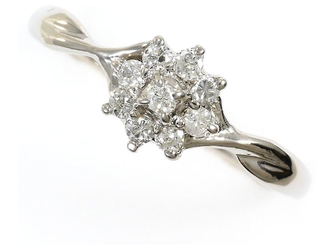 Autre Marque Platin-Ring mit Diamant