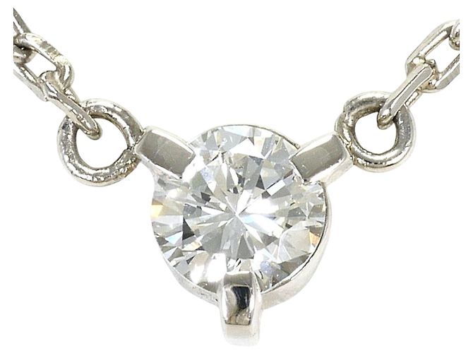 Autre Marque Platin-Halskette PT850 mit Diamant