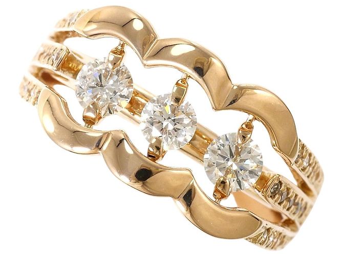 Autre Marque Ehering aus 18K Roségold mit Diamant Golden