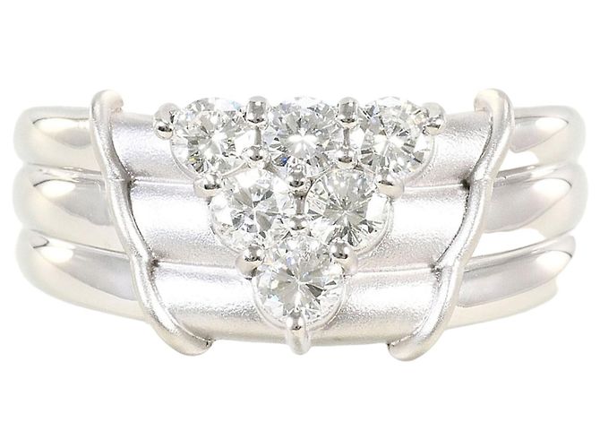 Autre Marque PT900 Platin-Diamant-Bandring