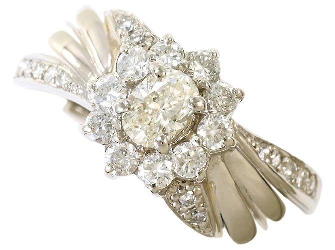 Autre Marque Platin-Diamant-Ehering