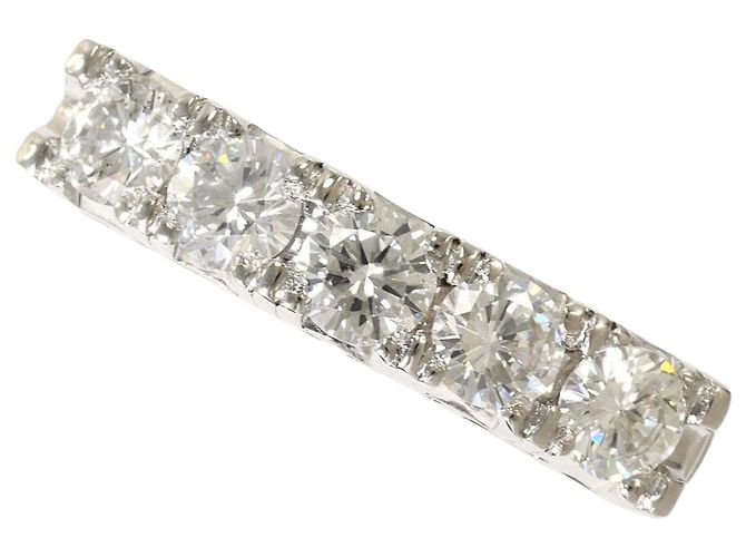 Autre Marque PT900 Platin-Bandring mit Diamant