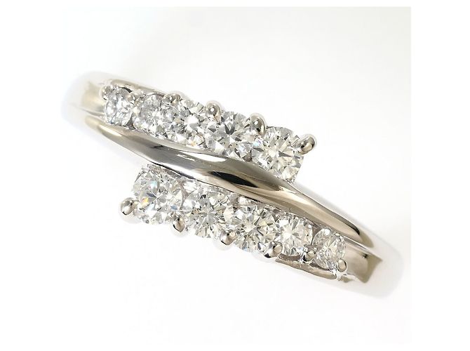 Autre Marque Platin-Diamant-Bandring