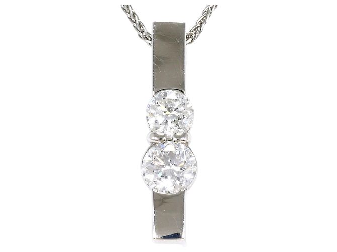 Autre Marque Collar de platino y diamantes