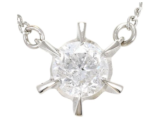 Autre Marque Colar de platina PT850 com diamante