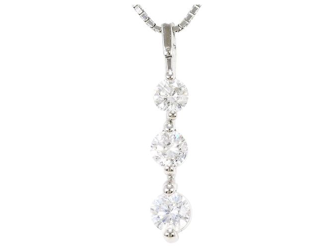 Autre Marque Collar de platino y diamantes