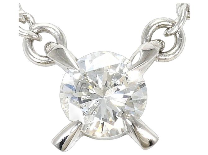 Autre Marque Platin-Halskette PT850 mit Diamant