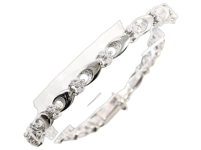 Autre Marque PT850 Platin-Charm-Armband mit Diamanten