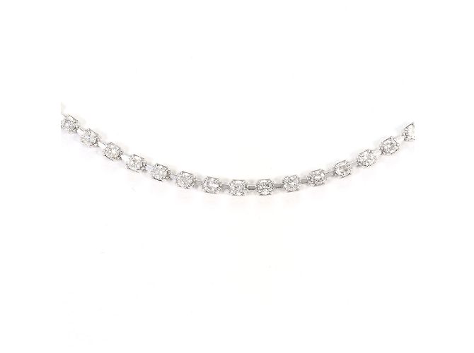 Autre Marque PT850 Platin-Halskette mit 3.00ct Diamant