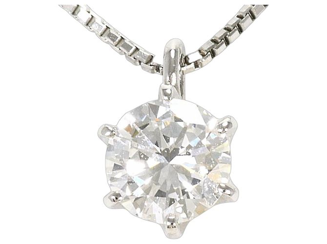 Autre Marque Platin-Diamant-Halskette