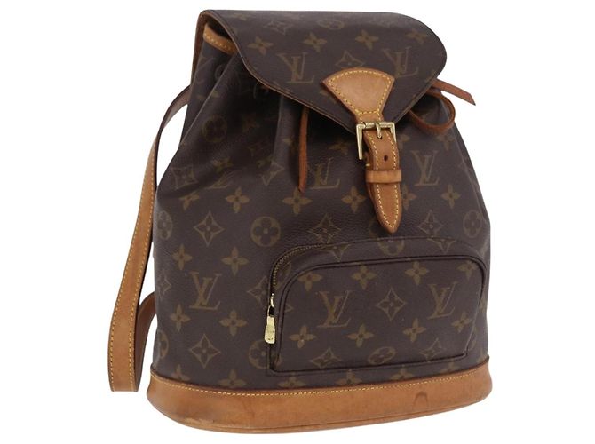 LOUIS VUITTON Monogram Montsouris MM Backpack M51136 LV Auth 198987