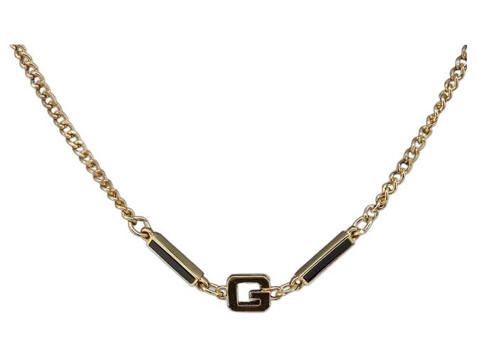 GIVENCHY Halskette Metall Gold Auth ka6050 Golden