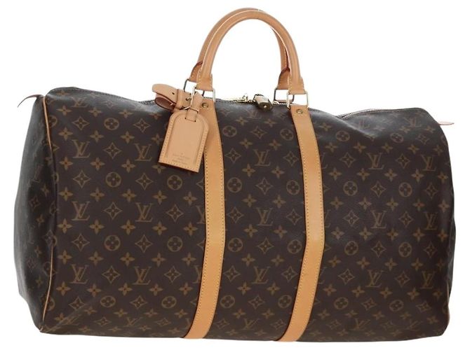 LOUIS VUITTON Monogram Keepall 55 Boston Bag M41424 LV Auth ki6805M Monogramm