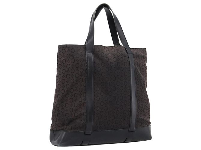 Céline Sac Cabas CELINE C Macadam Canvas Black Auth 202213 Noir