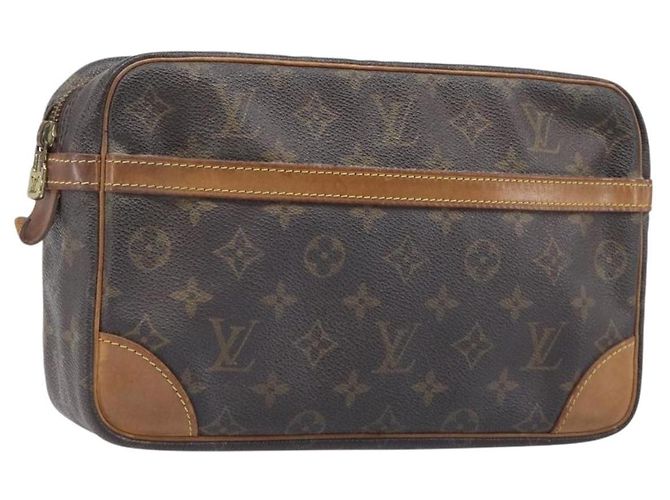 LOUIS VUITTON Monogram Compiegne 28 Clutch Bag M51845 LV Auth 202058 Monograma