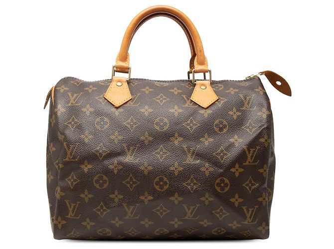 Borsa Boston Louis Vuitton Monogram Speedy 30 Marrone