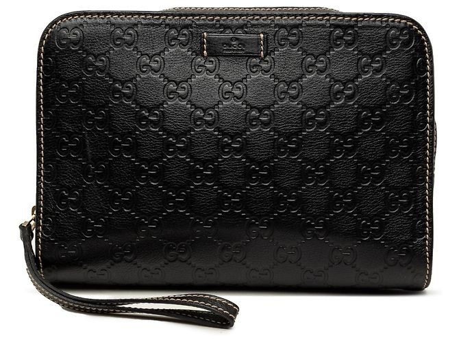 Clutch Gucci Guccissima Nera Nero