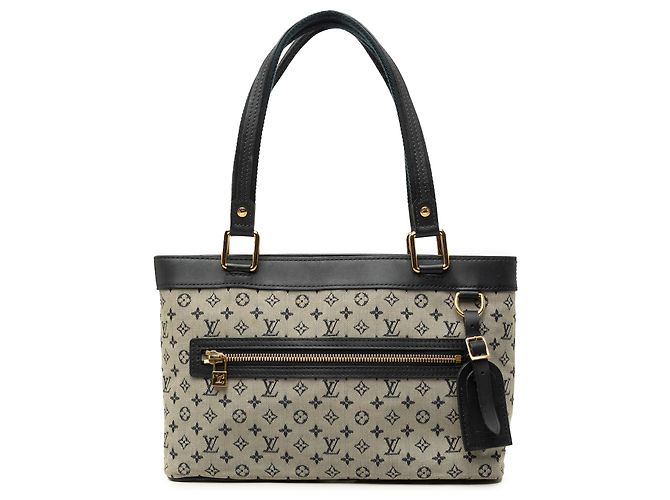 Borsa a tracolla Louis Vuitton Monogram Mini Lin Lucille PM Grigia Grigio