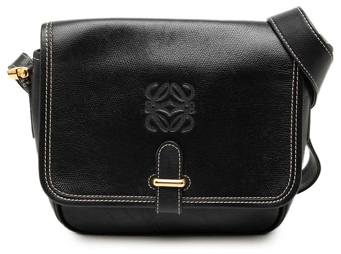 Borsa a tracolla Anagram in pelle LOEWE nera Nero