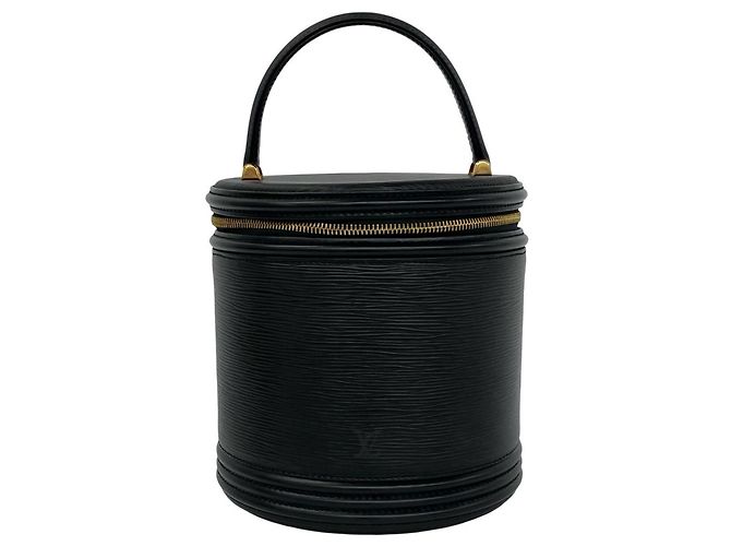 Sac à main Louis Vuitton Cannes en cuir Epi Noir