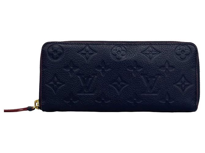 Louis Vuitton Black Leather Zippy Wallet