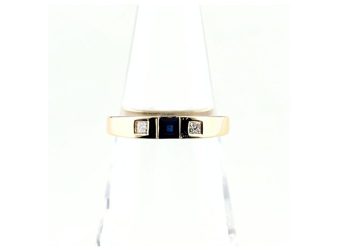Autre Marque Anillo banda Tiffany & Co. de oro amarillo y zafiro
