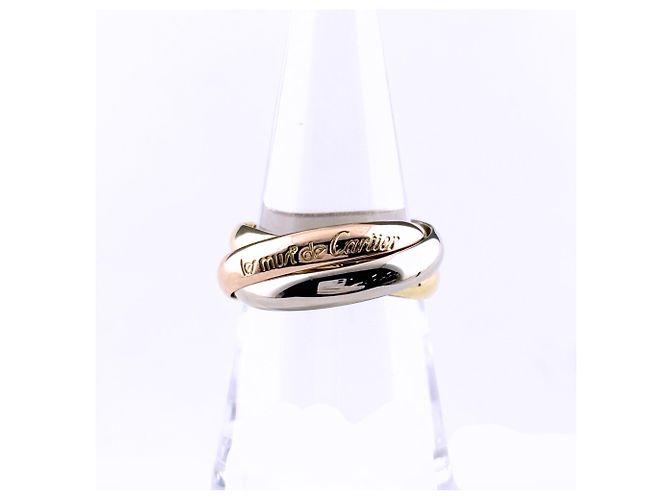 Anello Cartier Trinity in oro 18K rosa bianco e giallo