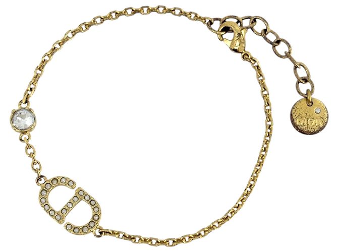 Pulseira com pingentes em ouro Christian Dior Dourado