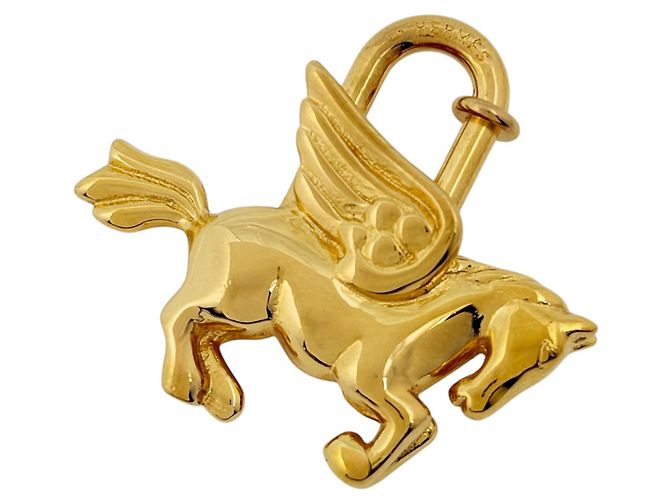 Hermès Charm per borsa Hermes placcato oro D'oro