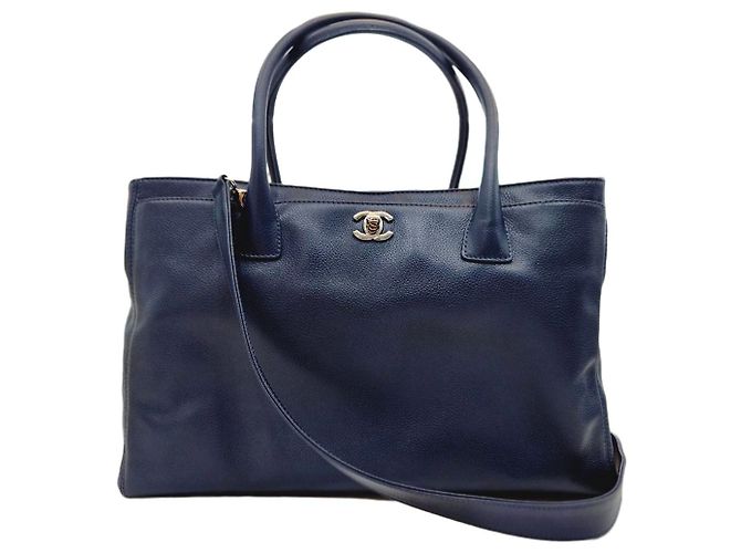 Chanel Surf Bag Silver Navy Collection Borsa a Tracolla Blu